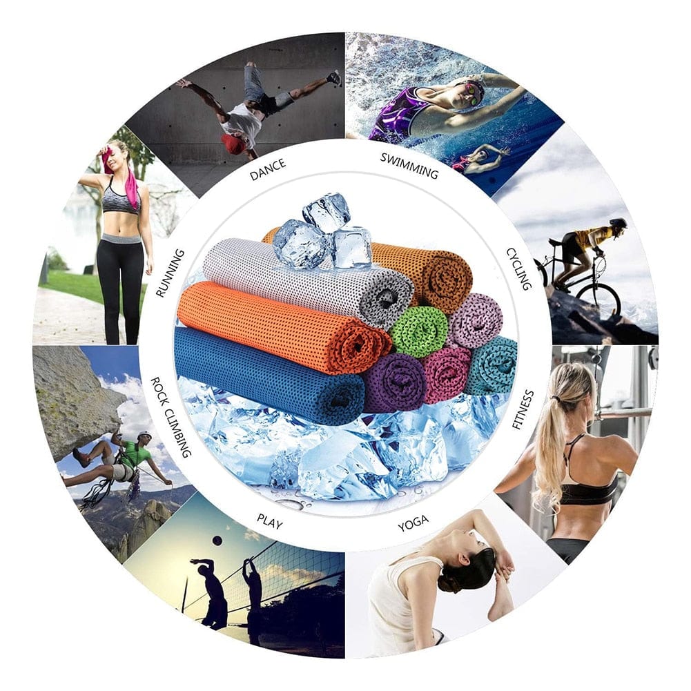 Zendro[ Health & Beauty Microfiber Sport Towel: Rapid Cooling, Ice Face Towel, Quick-Dry, for Fitness or Yoga