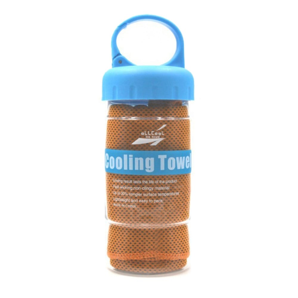 Zendro[ Health & Beauty with Bottle 8 Microfiber Sport Towel: Rapid Cooling, Ice Face Towel, Quick-Dry, for Fitness or Yoga