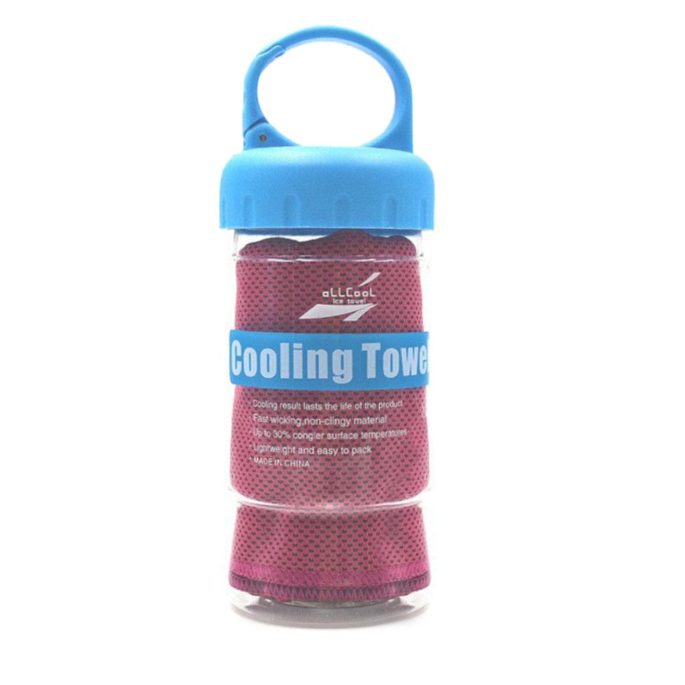 Zendro[ Health & Beauty with Bottle 9 Microfiber Sport Towel: Rapid Cooling, Ice Face Towel, Quick-Dry, for Fitness or Yoga