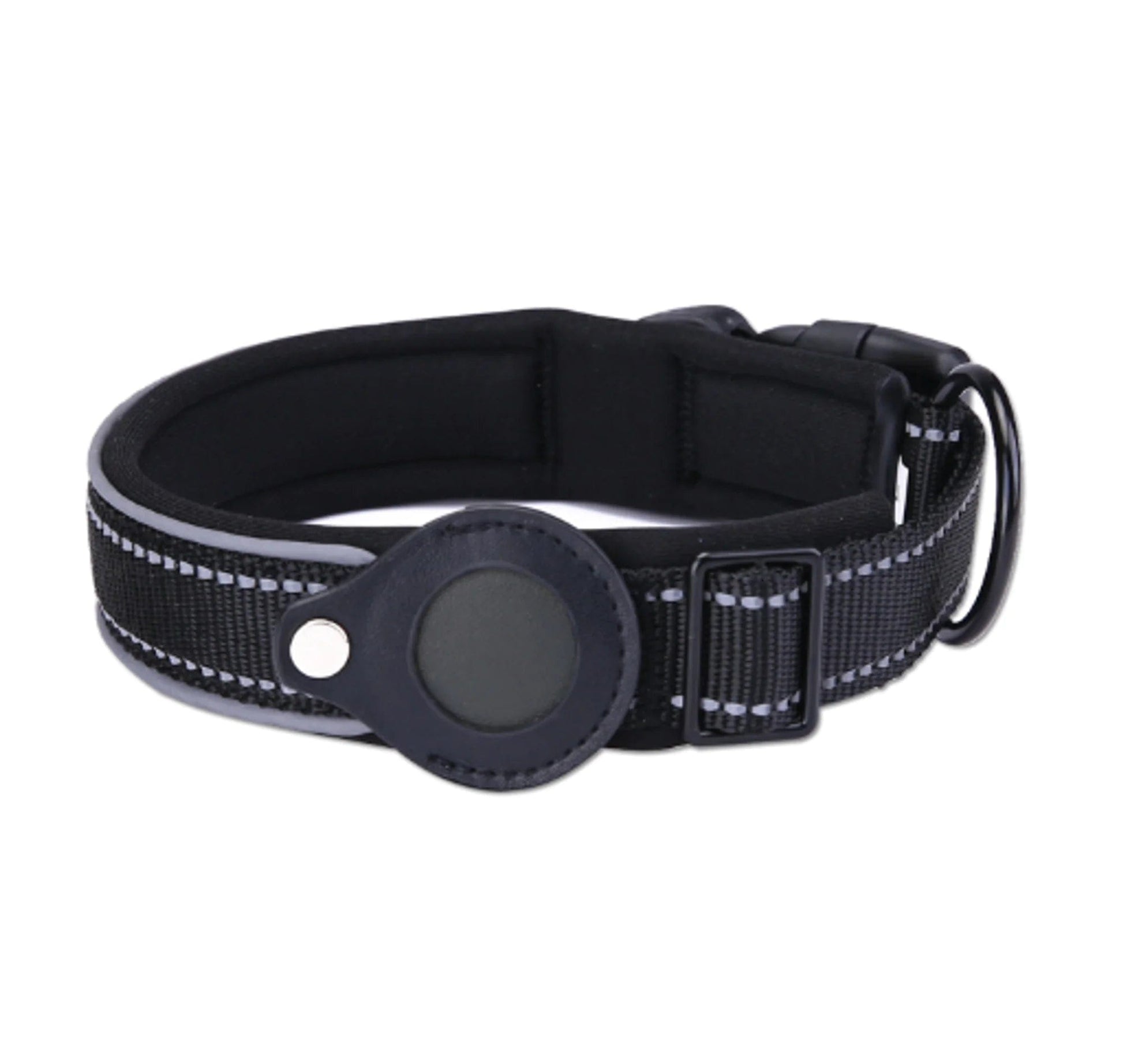 B4 Lifestyles Black / M Airtag Dog Collar