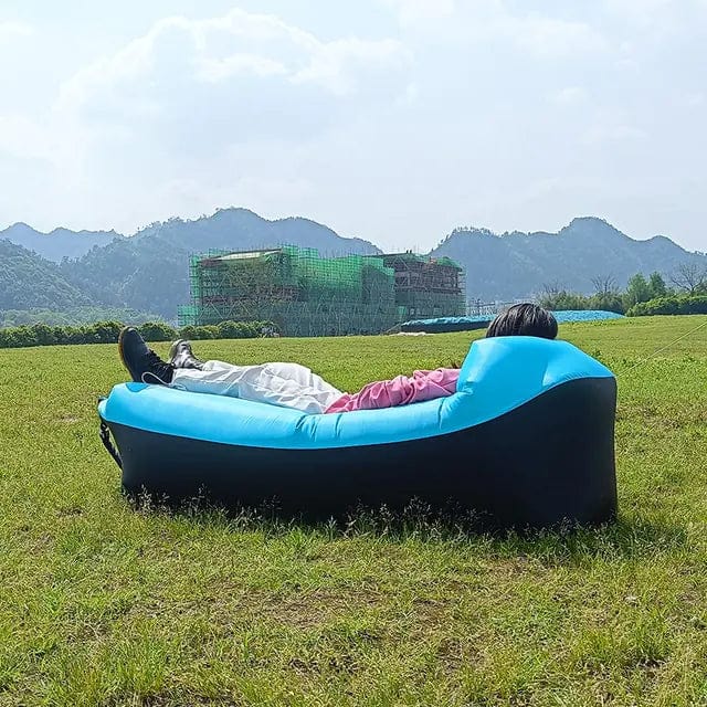 B4 Lifestyles Blue Inflatable Sofa Bed