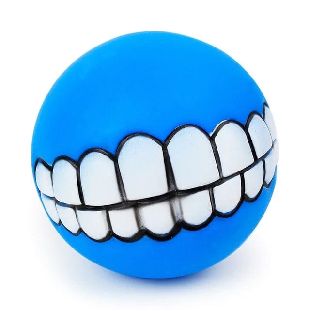 B4 Lifestyles Blue Pet Ball Teeth Silicon Chew Toys for Large Breeds