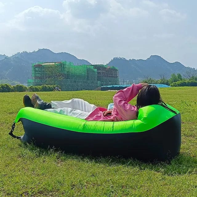 B4 Lifestyles Green Inflatable Sofa Bed