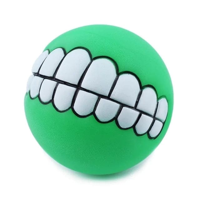 B4 Lifestyles Green Pet Ball Teeth Silicon Chew Toys for Large Breeds