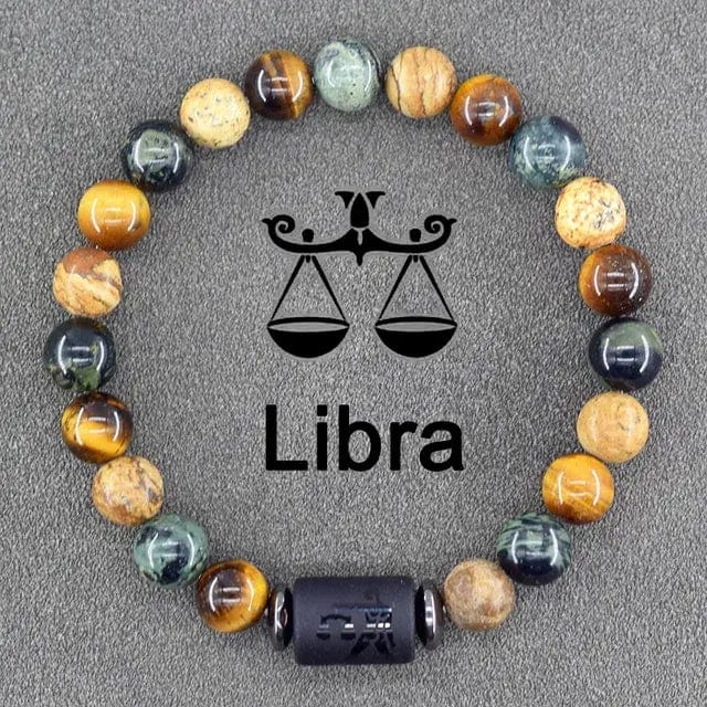 B4 Lifestyles Jewelry 10 Libra / 8 MM Beads 12 Zodiac Sign(s) Constellation Bracelet