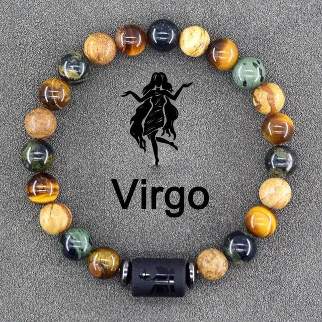 B4 Lifestyles Jewelry 12 Virgo / 8 MM Beads 12 Zodiac Sign(s) Constellation Bracelet