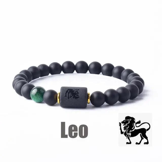 B4 Lifestyles Jewelry 16 Leo / 8 MM Beads 12 Zodiac Sign(s) Constellation Bracelet