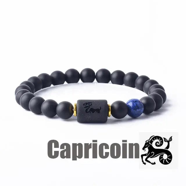 B4 Lifestyles Jewelry 17 Capricorn / 8 MM Beads 12 Zodiac Sign(s) Constellation Bracelet