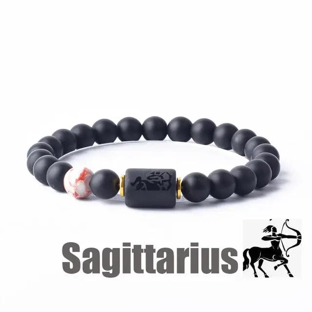 B4 Lifestyles Jewelry 19 Sagittarius / 8 MM Beads 12 Zodiac Sign(s) Constellation Bracelet