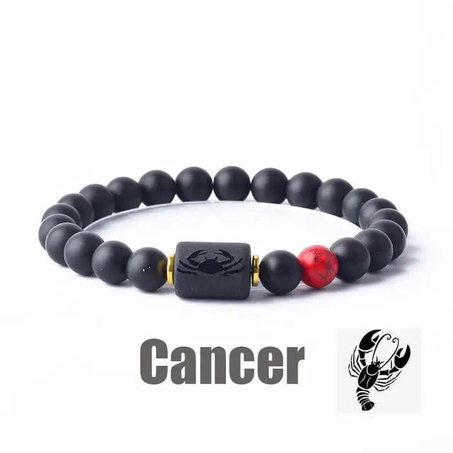 B4 Lifestyles Jewelry 20 Cancer / 8 MM Beads 12 Zodiac Sign(s) Constellation Bracelet