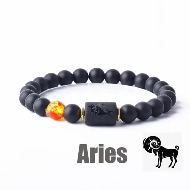 B4 Lifestyles Jewelry 22 Aries / 8 MM Beads 12 Zodiac Sign(s) Constellation Bracelet