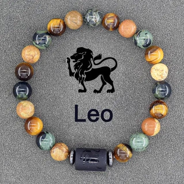 B4 Lifestyles Jewelry 4 Leo / 8 MM Beads 12 Zodiac Sign(s) Constellation Bracelet