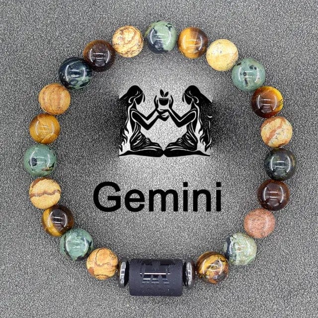 B4 Lifestyles Jewelry 6 Gemini / 8 MM Beads 12 Zodiac Sign(s) Constellation Bracelet