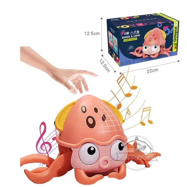 B4 Lifestyles Octopus-Pink With Box Crawling Crab Baby Toy