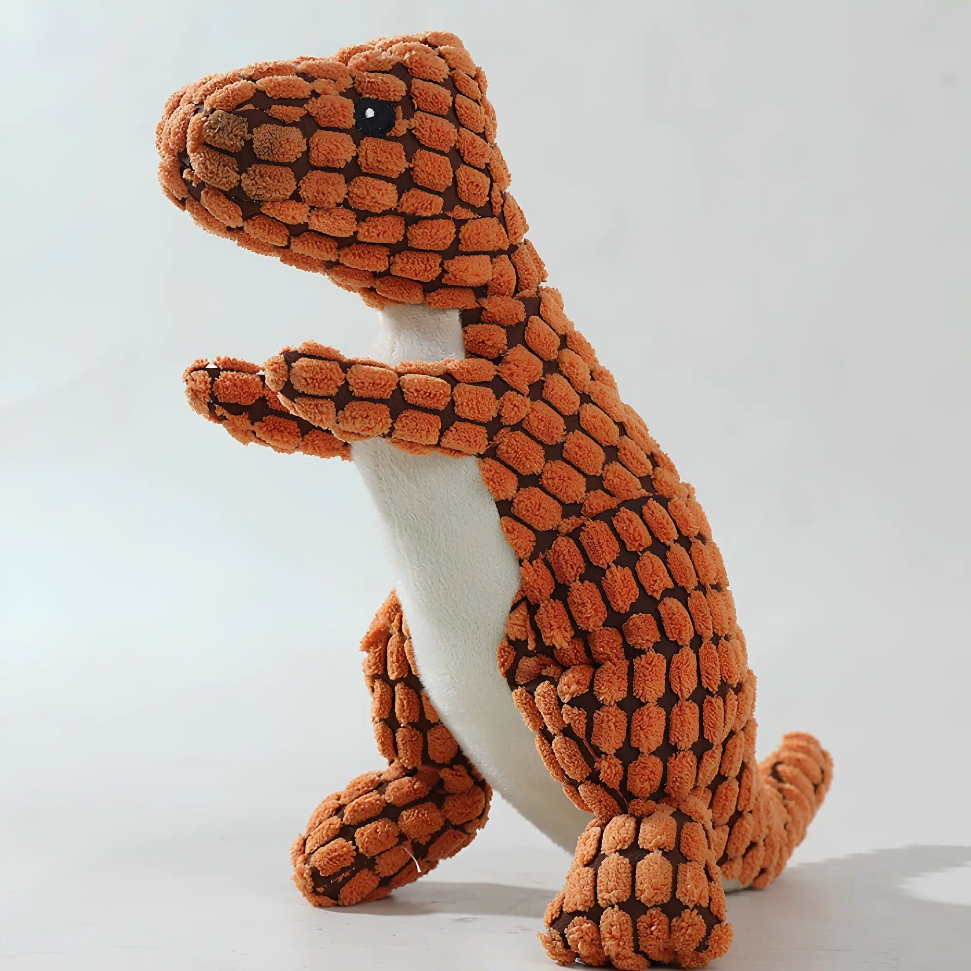 B4 Lifestyles Orange Dinosaur Dog Toys