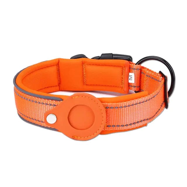 B4 Lifestyles Orange / XL Airtag Dog Collar