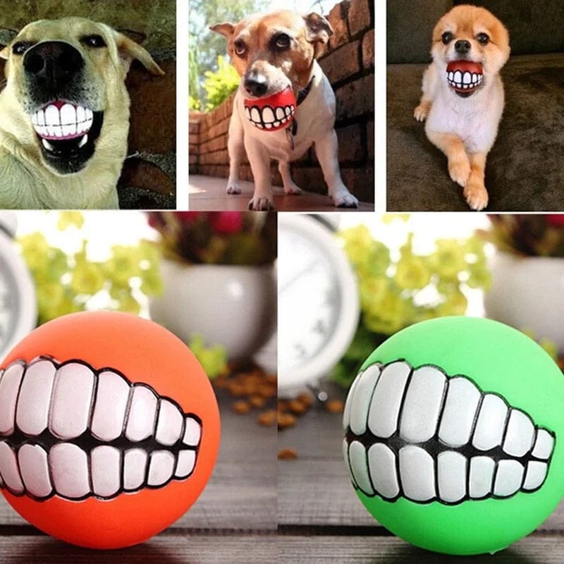 B4 Lifestyles Pet Ball Teeth Silicon Chew Toys for Large Breeds