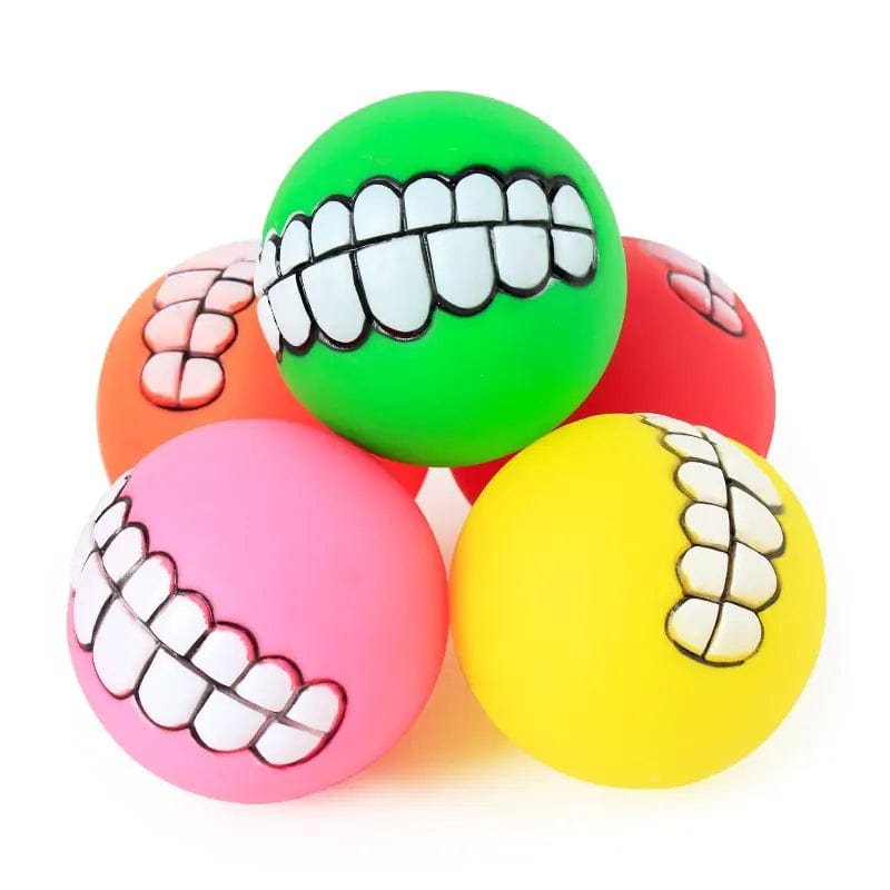 B4 Lifestyles Pet Ball Teeth Silicon Chew Toys for Large Breeds