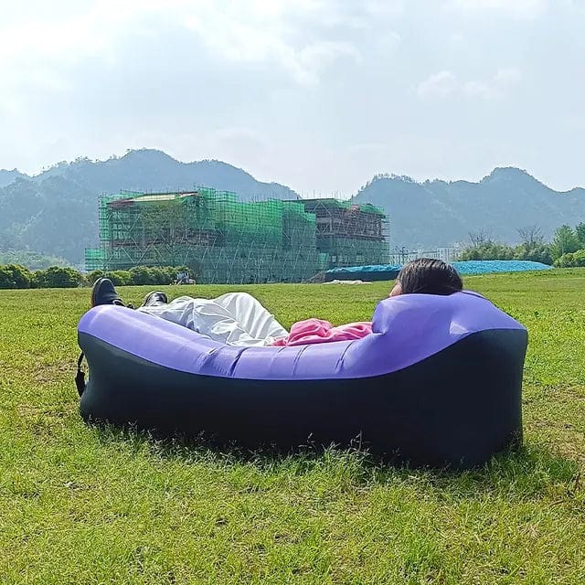 B4 Lifestyles Purple Inflatable Sofa Bed