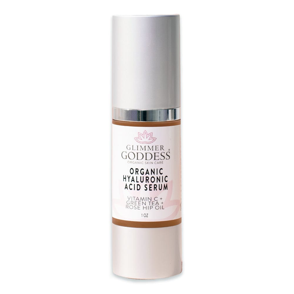 Glimmer Goddess 1 oz. Organic Hyaluronic Acid Serum - Skin Plumper