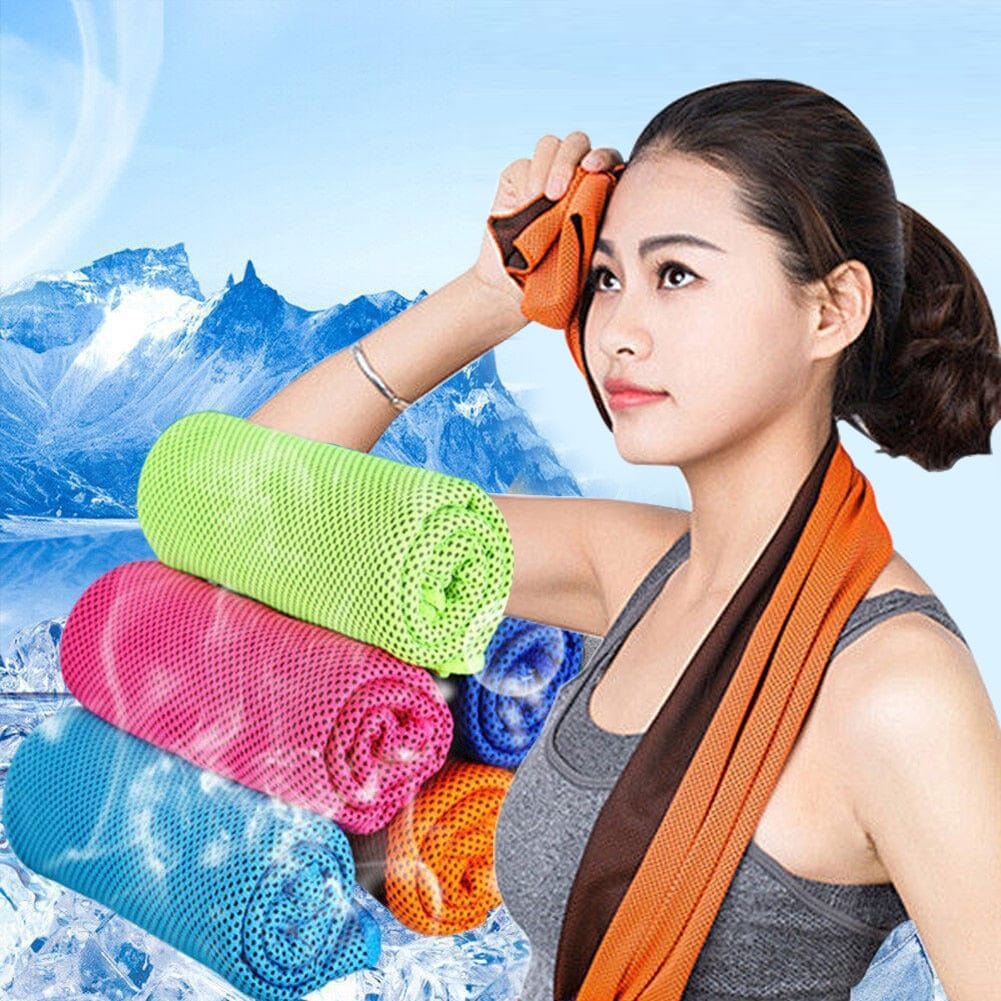 Zendro[ Health & Beauty Microfiber Sport Towel:  Rapid Cooling, Ice Face Towel, Quick-Dry, for Fitness or Yoga