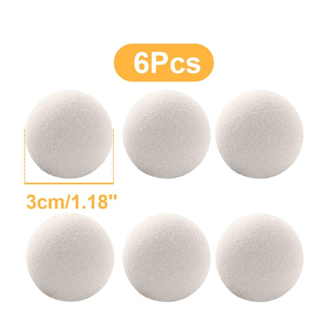 Zendrop 3cm X 6 Reusable Wool Dryer Balls