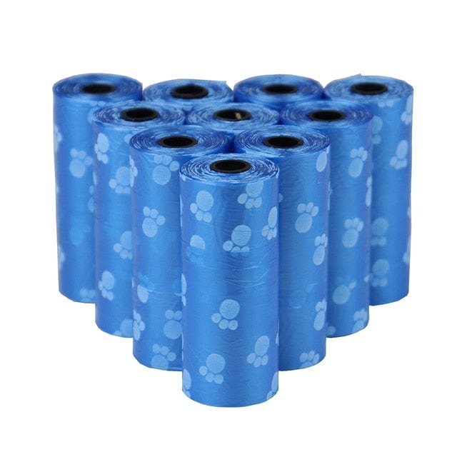 Zendrop 5 Roll Blue Pet Poop Disposable Bags