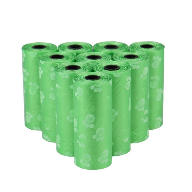 Zendrop 5 Roll Green Pet Poop Disposable Bags