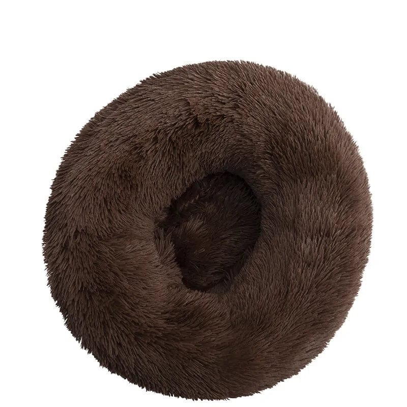 Zendrop Dark Brown / XXXL 100CM / Long Plush Best Friends Pet Donut Cuddler Bed