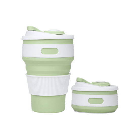 Zendrop Green Collapsible Silicone Cup