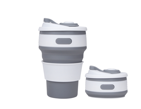 Zendrop Grey Collapsible Silicone Cup