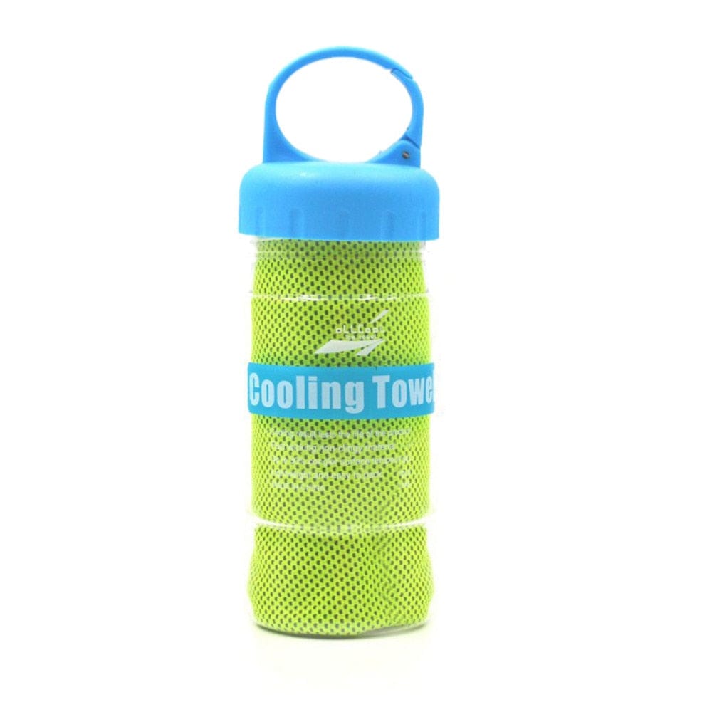 Zendrop Health & Beauty with Bottle Microfiber Sport Towel:  Rapid Cooling, Ice Face Towel, Quick-Dry, for Fitness or Yoga