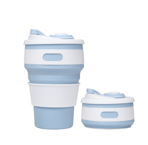 Zendrop Light Blue Collapsible Silicone Cup