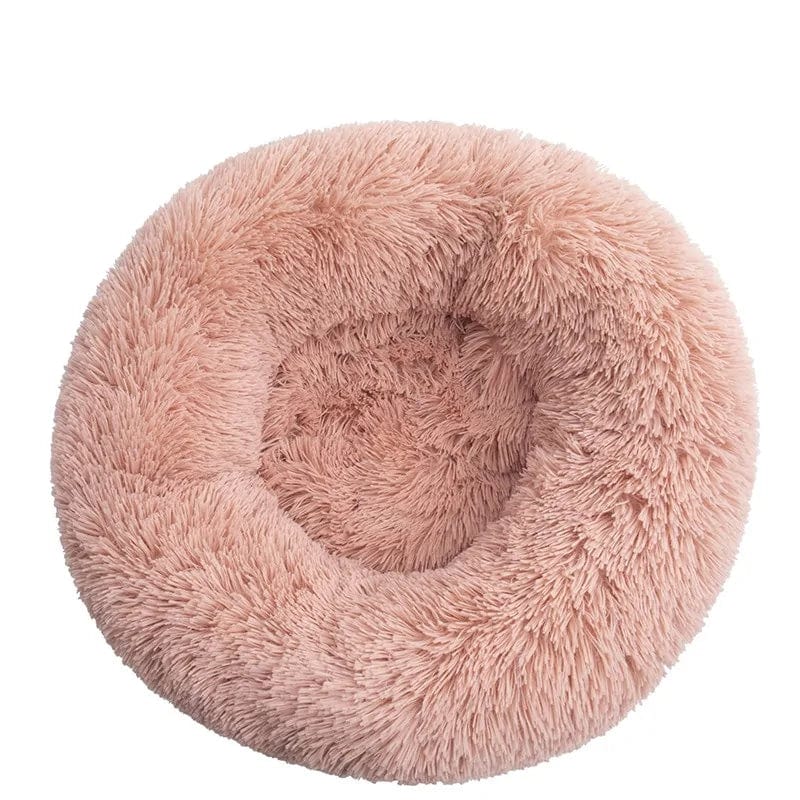 Zendrop Peach / M 50CM / Long Plush Best Friends Pet Donut Cuddler Bed