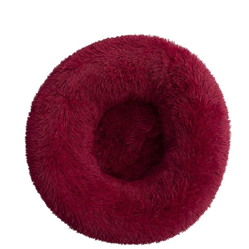 Zendrop Red / XXXL 100CM / Long Plush Best Friends Pet Donut Cuddler Bed